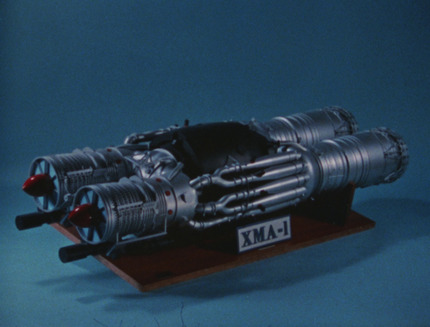 Model of the XMA-1 GE direct cycle nuclear powered jet engines