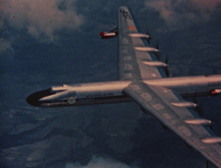 The Convair Nuclear Test Aircraft NB-36H in the air