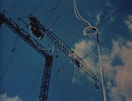 The Aircraft Shielding Test Reactor in the air at the Tower Shielding Facility at ORNL